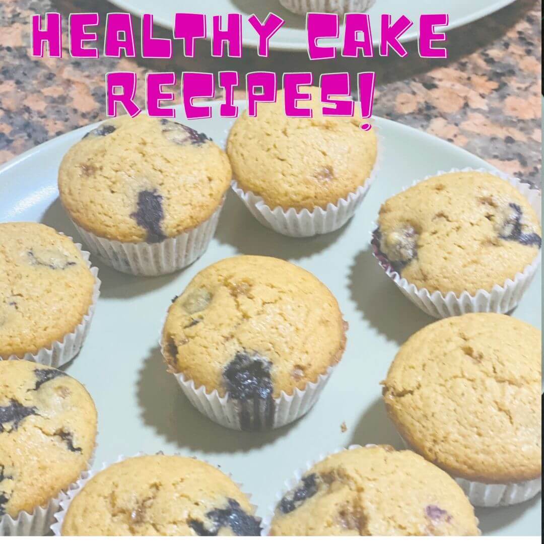 Simple Healthy Cake Recipes: Fruit and Nut Cake and Blueberry Muffins