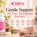 OmneDiem Menopause Complete with gentle menopause support for hormonal balance, mood, focus, clarity and histamine support.