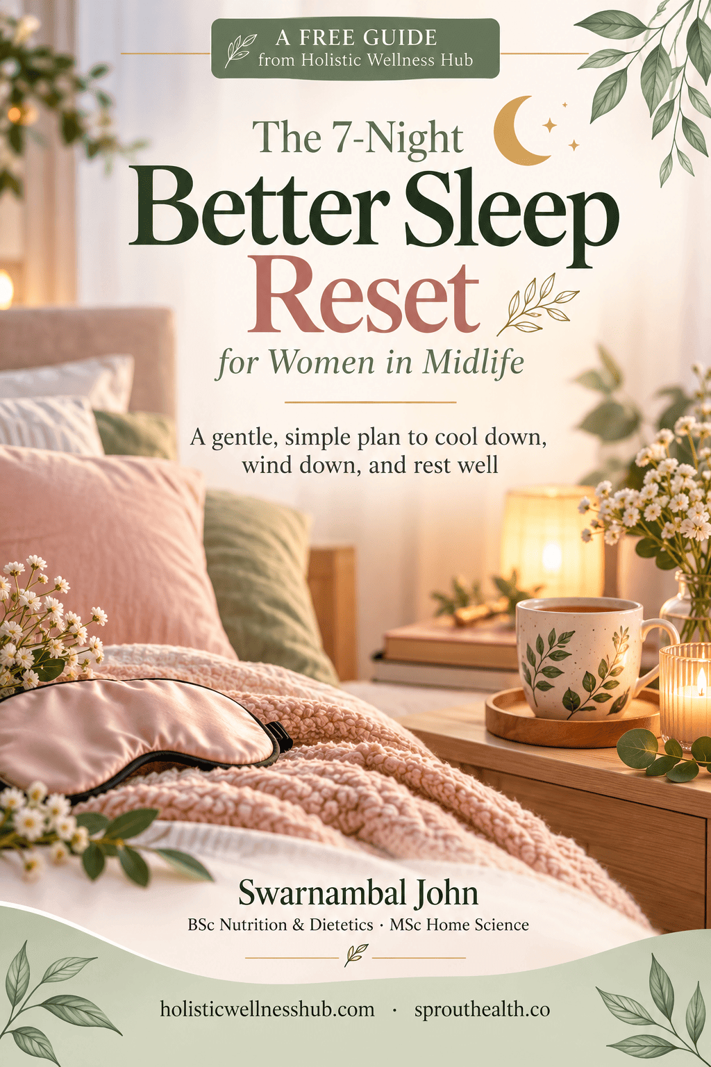 Cover of the free ebook The 7-Night Better Sleep Reset